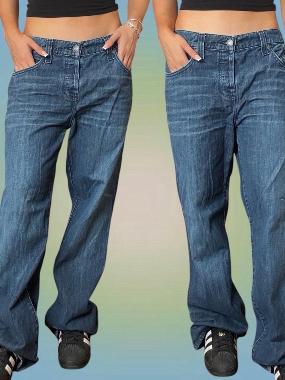Rock & Republic Relaxed Fit Jeans in Medium Blue Wash